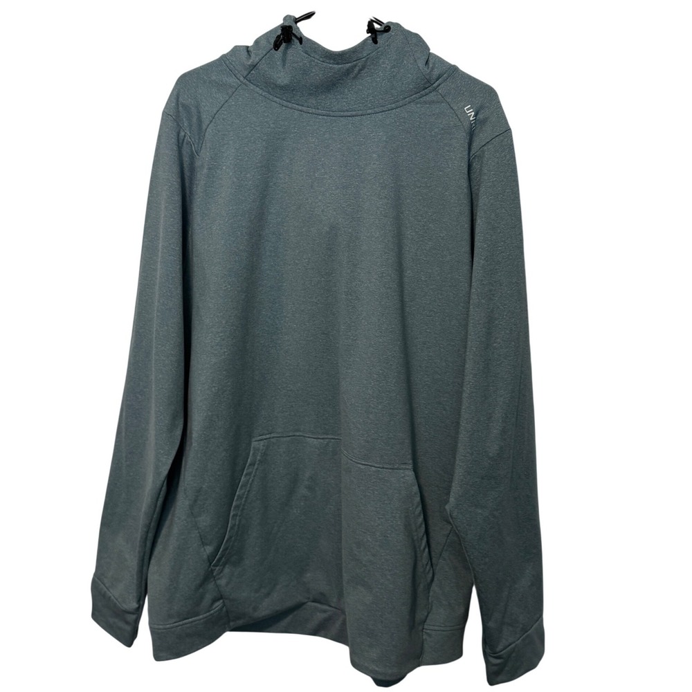UNRL Crossover II Hoodie Mens XXL Blue Heathered Pullover Performance Stretch